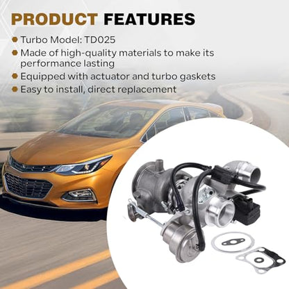 667-206 Turbocharger Kit Made for 2016-2019 Chevy Cruze 1.4L LE2