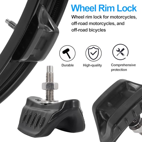 1.6" CNC Motorcycle Wheel Rim Lock Nut Anti-Slip Tire Fixer for Dirt Bike - size: 1.6inch, style: Half Molded Rubber