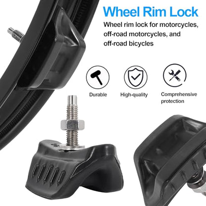 1.6" CNC Motorcycle Wheel Rim Lock Nut Anti-Slip Tire Fixer for Dirt Bike - size: 1.6inch, style: Half Molded Rubber