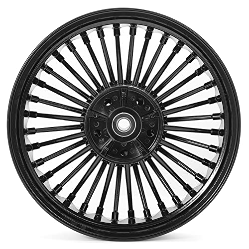 TOFR 18x5.5 Rear Fat King Spoke Wheel Rim For Harley Touring Bagger 09-25 - color: Gloss Black, size: Rear:18x5.5
