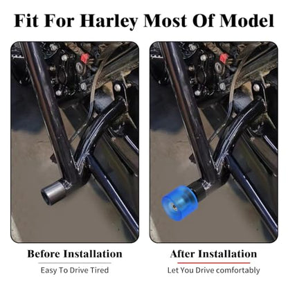 Crash Bar Slider Ends Frame Sliders Fit for Harley M12 Screw - color: #1 Blue