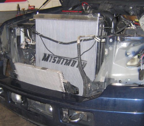 Mishimoto MMRAD-F2D-03 Aluminum Radiator Fits Ford 6.0 Powerstroke F250 F350 F450, Ford Excursion 2003-2007