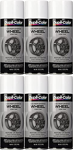 Sherwin-Williams Company Duplicolor High Performance White Wheel Paint (12 oz) - 6 Pack
