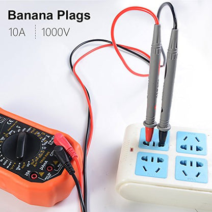 HANDSKIT Electrical Multimeter Test Leads Set with Alligator Clips