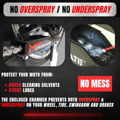 Moto Chain-Mate - The Ultimate Motorcycle Chain Cleaning and Lubrication Kit !