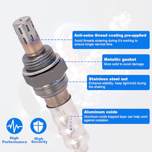 1PCS O2 Sensor 15717, Oxygen Sensor Compatible with Ford for E-Series Compatible with Lincoln for Continental for Mazda for B4000 for Mercury for Grand Marquis 15716 15718 15719 - size: 15716 15717 15718 15719
