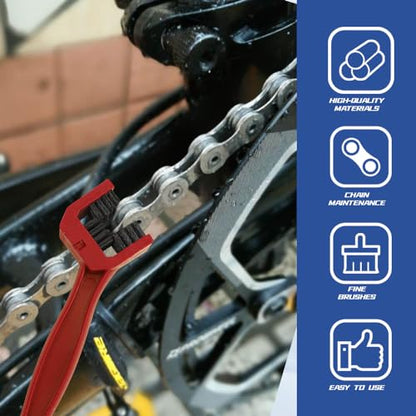 2PCS Bike or Motorcycle Chain Washer, Red