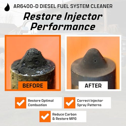 Archoil AR6400-D Diesel Fuel System Cleaner (12 oz) Four Pack - Rapid Injector Cleaner, Turbo & DPF Deposit Control - size: 12 Fl Oz (Pack of 4)