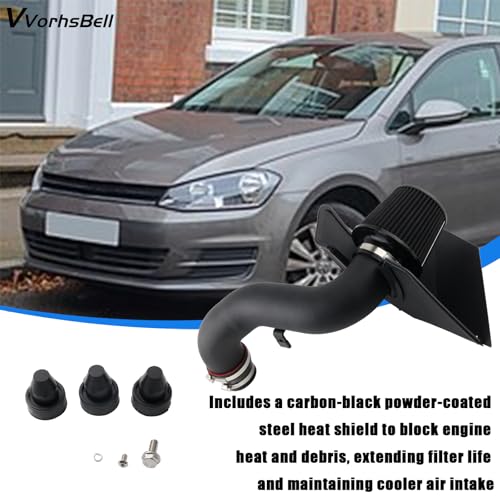 Cold Air Intake for 2015-2020 VW Golf/GTI/Golf R 1.8T 2.0T - size: 15-20 Golf7/ GTIMK7/Jetta/Audi A3 1.8T /2.0T EA888