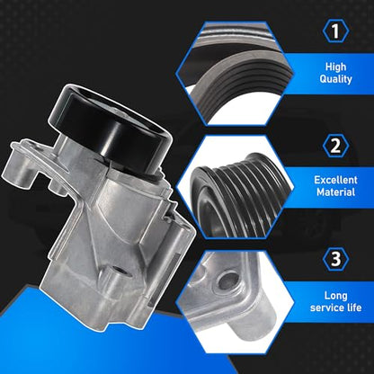 Drive Belt Idler Pulley Kit Compatible with 98-09 Toyota Lexus