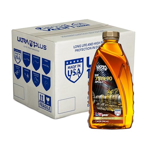 SAE 75W-90 Full Synthetic Gear Oil API GL-4 12 Quarts - size: 12 Quarts Pack