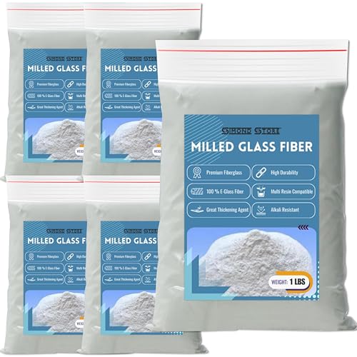 [5 Pack] 1 LBS Milled Fiberglass - Fiberglass Resin Filler Material - size: 5 Pack