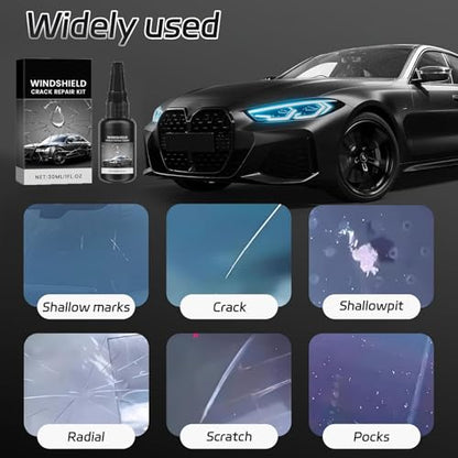 Windshield Chip Repair Kit - Quick Repair Automotive Tool for Windshields