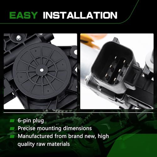 Rear Driver Side Power Window Regulator with Motor - size: C2Z26992