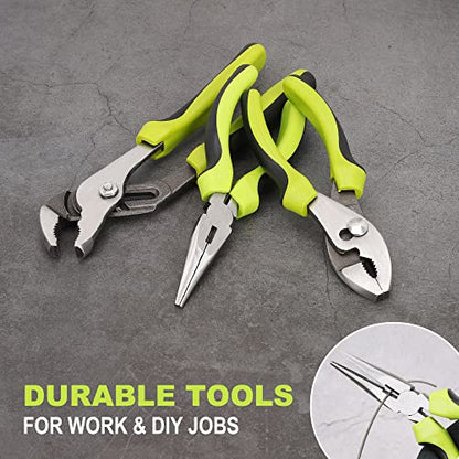 FASTPRO 267-Piece Home Tool Set with 13-Inch Tool Bag, Green