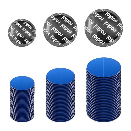 90PCS Tire Repair Patch, 32mm 42mm 58mm Round Tyre Puncture Repair Patch Kit, Nature Rubber Tire and Tube Patch Auto Repair Tool for Bike Truck Motorcycle, Car Accessories