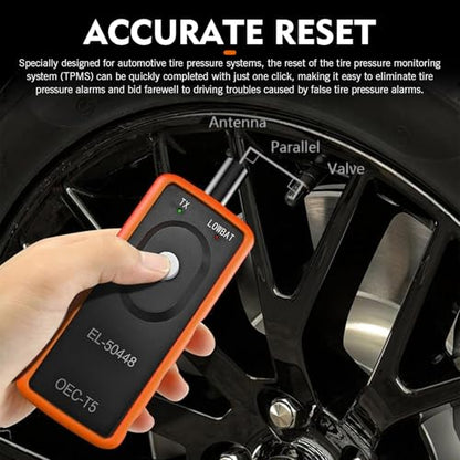 EL-50448 TPMS Relearn Tool, Auto Tire Pressure Monitor Sensor Activation TPMS Reset Tool, Tire Sensor Reset Tools OEC-T5 for Buick Chevy Cadillac Series Vehicles - size: EL-50448