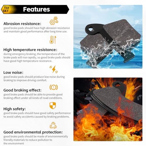 Motorcycle Front and rear Brake Pads for Honda CR 125/250 R 2002-2007/ CRF 250/450 R X 2004-2017