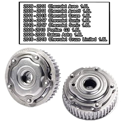 Camshaft Exhaust Sprocket, for Chevrolet Aveo(2009-2011 4Cyl 1.6L),for Pontiac G3(2009-2010 4Cyl 1.6L),for Saturn Astra (2008-2009 4Cyl 1.8L) Engine Timing Camshaft VVT Gear, #55567048 55567049