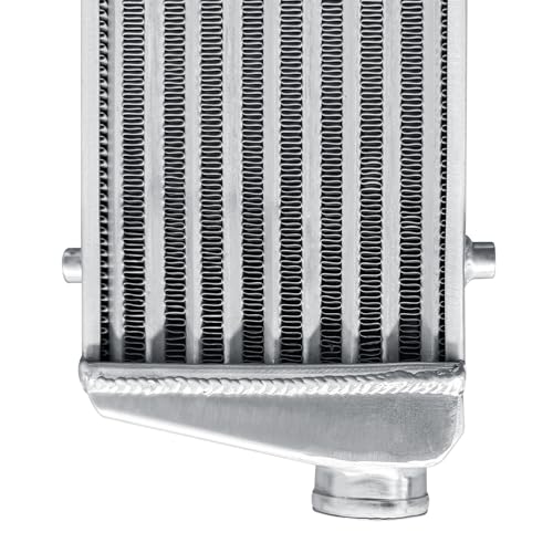 Universal Intercooler 23.5''x8.5''x2.7" Front Mount Intercooler 2.2'' Inlet and Outlet Aluminum Turbo Intercooler Direct Replacement for Any Turbo Charger system - size: 23.5''x8.5''x2.7" 2.2''