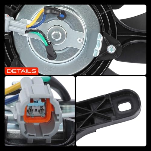 A-Premium A/C Condenser Fan Assembly Compatible with Nissan
