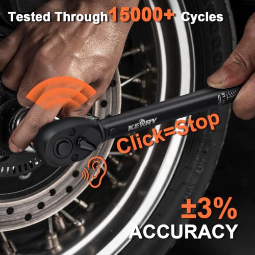 Kerry Click Torque Wrench Set, 1/4", 3/8" and 1/2" Drive, 3-Piece - size: 3pcs 1.67-20 FT.LB, 5-45 FT.LB, 20-160 FT.LB, style: 3pack