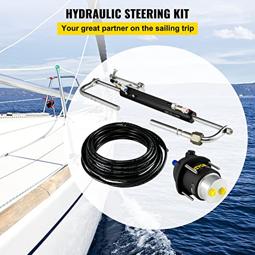 VEVOR Hydraulic Outboard Steering Kit 90HP Marine Hydraulic Steering System