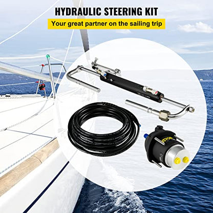 VEVOR Hydraulic Outboard Steering Kit 90HP Marine Hydraulic Steering System