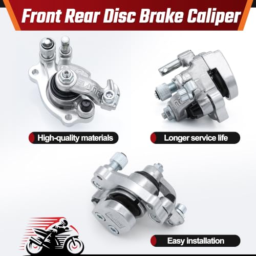 Front Rear Disc Brake Caliper Pads Assembly for Razor MX650 MX500 - color: Silver