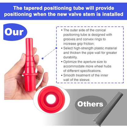 Quick Change Tire Valve Tool Kit,Tire Valve Stem Core Quickly Replacement Tool Kit,Perfect Tool for Replacing Leaky Valves in Cars,ATVs,Trucks,Motorcycles, etc.with TR413/414 Valve,4-Way Valve Tool - size: Set C