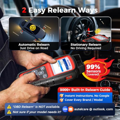 Autel TS408 TPMS Programming Tool, Tire Pressure Sensor Replacement Scanner