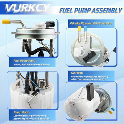 Vurkcy Electric Fuel Pump Module Assembly Fit for Chevrolet/GMC/Cadillac
