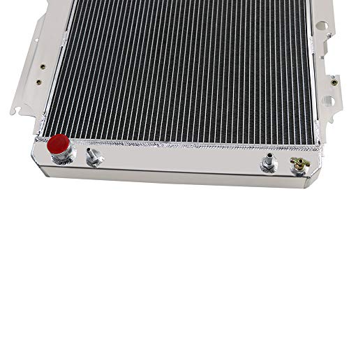 ALLOYWORKS 4 Row Core Full Aluminum Radiator For Jeep Wrangler YJ TJ 2.4L & 2.5L & 4.0L & 4.2L 1987-2006