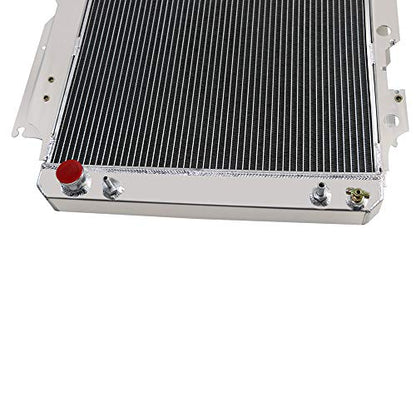 ALLOYWORKS 4 Row Core Full Aluminum Radiator For Jeep Wrangler YJ TJ 2.4L & 2.5L & 4.0L & 4.2L 1987-2006