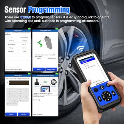 OBDResource TPMS Programming Tool TPS30 TPMS Relearn Tool with 4PCS TPMS TP-Sensors (315+433MHz) Activate Diagnostic All Known TPMS Sensors, Programmable TP-Sensors