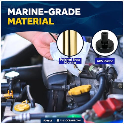 Five Oceans Marine Oil Extractor Pump, Fluid Extractor, Manual Oil Drain Pump Kit for Inboard and I/O Engines/Jet Skis, 1/4-Inch 5/16-Inch 1/2-Inch Drain Tubes, Vacuum Oil Change Pump - FO3915