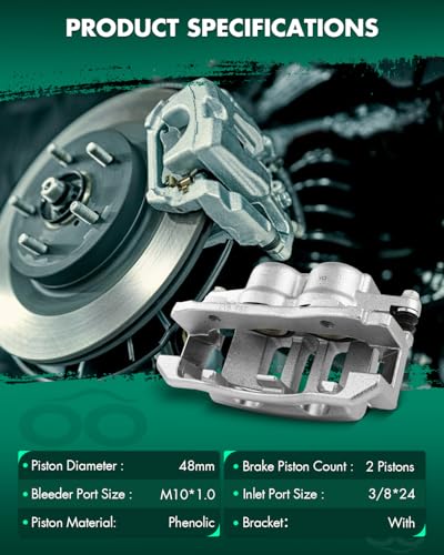 SCITOO 1PC 18B4841 Front Driver Side Disc Brake Caliper With Bracket - size: Front Driver[18B4841]