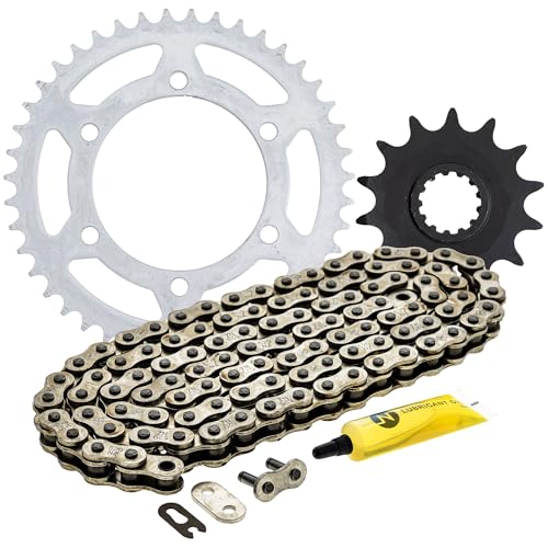 NICHE Drive Sprocket Chain Combo for Kawasaki Ninja 250R EX250 Front 14 Rear 43 Tooth 520NZ Standard 106 Links - size: Standard Chain