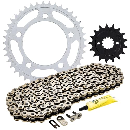NICHE Drive Sprocket Chain Combo for Honda VT750C VT750CD VT750C2 Front 17 Rear 41 Tooth 525HZ Standard 122 Links - size: Standard Chain