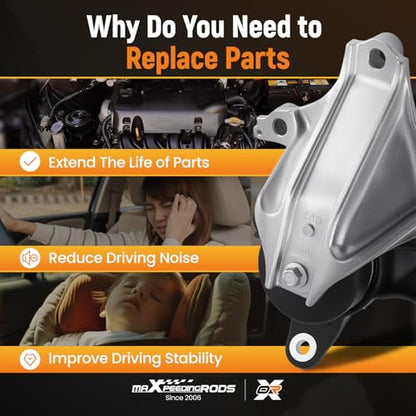 maXpeedingrods Engine and Transmission Mount Kit for Honda Accord - style: A65072