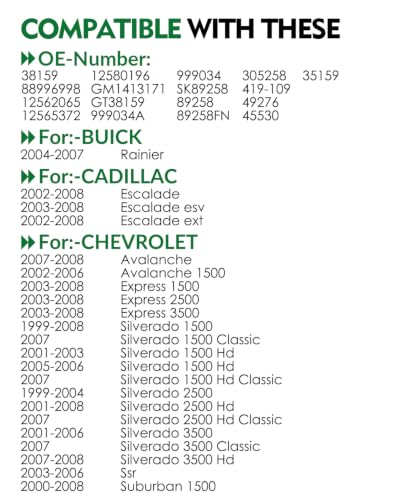 Belt Tensioner Pulley Assembly for:-Chevy Silverado 1500 Tahoe - size: 38159