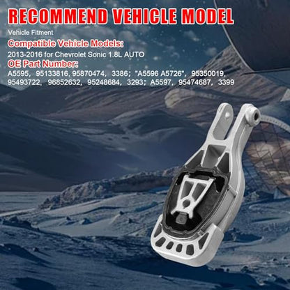 3Pcs Engine Motor & Transmission Mount Fit for Chevy Sonic 1.8L 2013-2016 - size: 2013-2016 for Chevy Sonic 1.8L