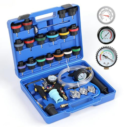 Coolant Pressure Tester Kit, 31PCS Master Coolant Vacuum Refill Kit Tester