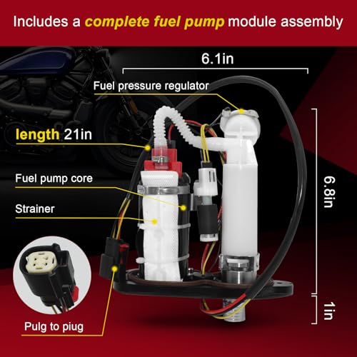 75305-07A 75268-07F Fuel Pump Assembly Compatible with Harley-Davidson