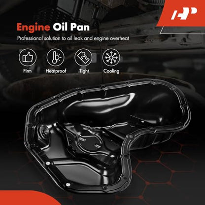 A-Premium Lower Engine Oil Pan Sump with Drain Plug