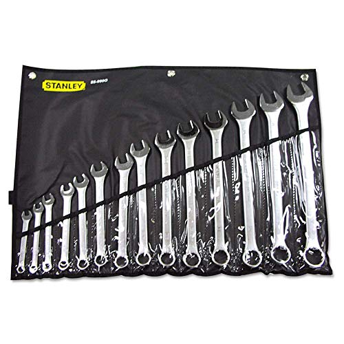 Master Mechanic 14 Piece Alloy Steel SAE Long Pattern Combination Wrench Set with Nickel Chrome Plated Finish for Easy Installation