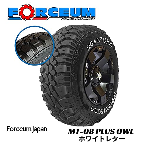 Forceum M/T 08 Plus Mud Off-Road Light Truck Radial Tire- 123/120Q Load Range E LRE 10-Ply OWL Outlined White Letters, 265/75R16 - size: 265/75R16