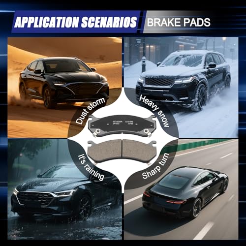 Ceramic Front Brake Pads for Chevrolet Silverado 1500,Tahoe,Suburban - size: D785