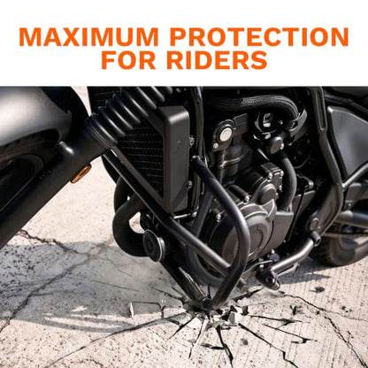 CHIFUN Engine Guard Highway Crash Bar for Honda Rebel 300 CMX300 2017-2025, Rebel 500 CMX500 2017-2025, CL300 2023 2024, 1.25‘’ Steel Motorcycle Frame Protection Bars Replacement (Black)