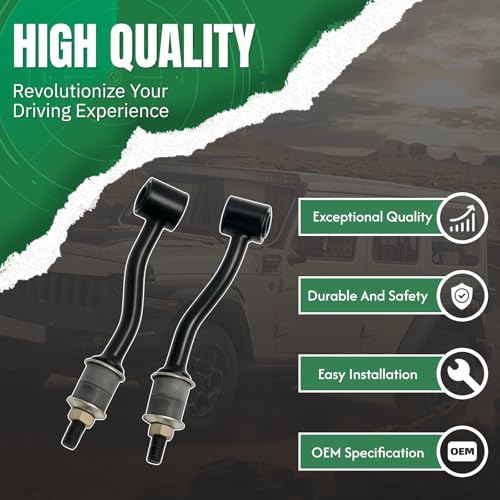2PC Front Stabilizer Sway Bar End Links for Jeep 1991 1992 1993 1994 1995 1996 1997 1998 1999 2000 2001 Cherokee, 1991 92 Comanche(MJ), 1993 94 1995 Grand Cherokee, 1993 Grand Wagoneer ‎‎K3174 - size: K3174 X2